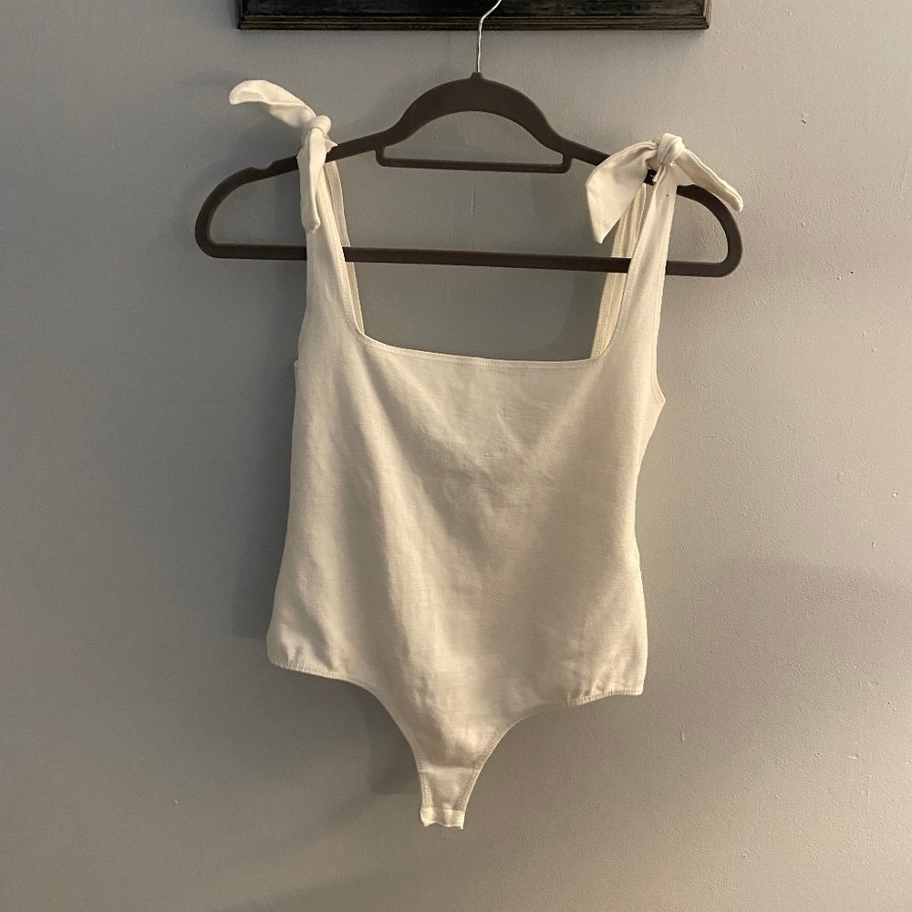 FREE PEOPLE White Bodysuit (S)